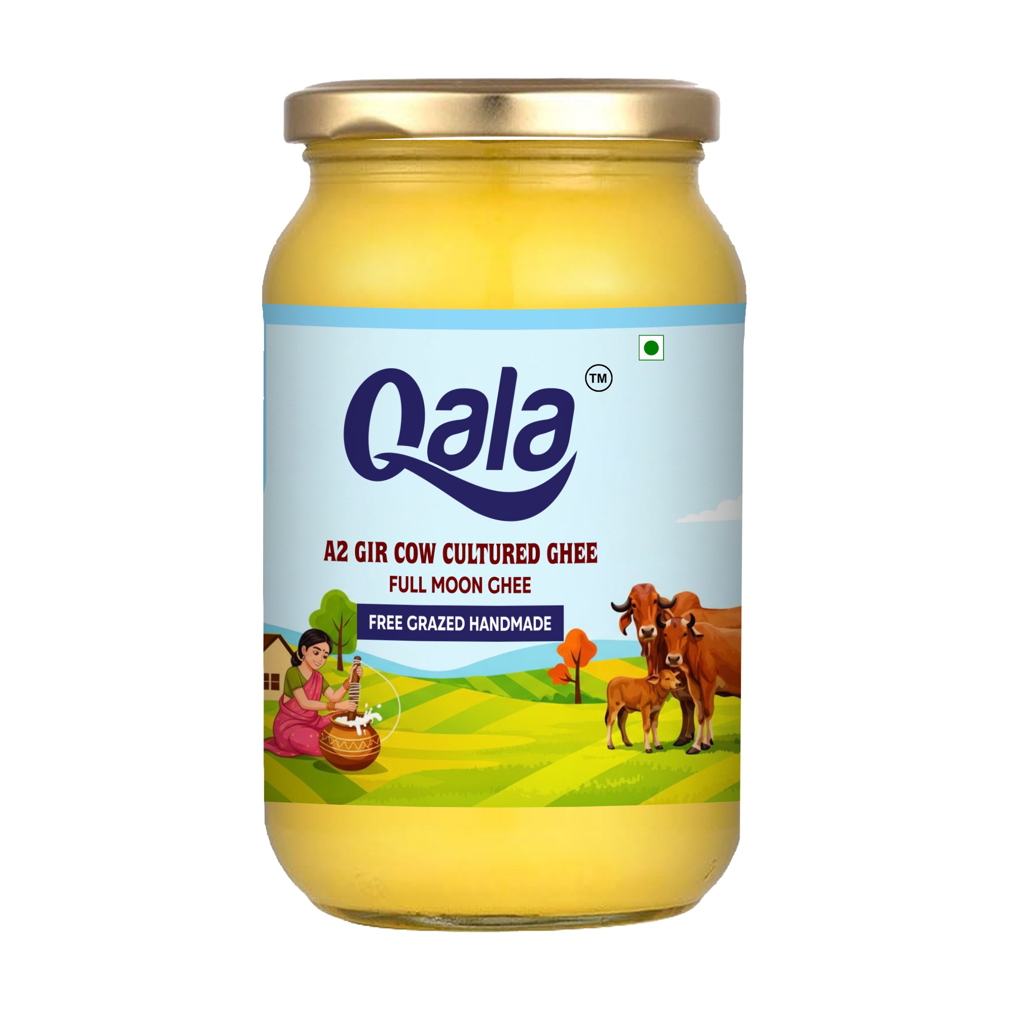 A2 Gir Cow Cultured Ghee 500 ml