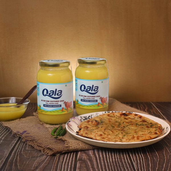 Desi Gir Cow, A2 Cultured Ghee | 1000ml + 1000ml